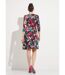 Robe cache-coeur courte évasée imprimé fleurs-2