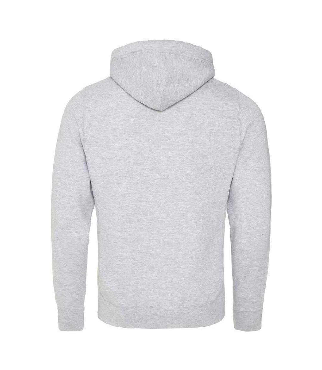 Sweat À Capuche Adulte Gris Chiné Awdis-2