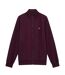 Mens mesh funnel neck jacket burgundy Lyle & Scott