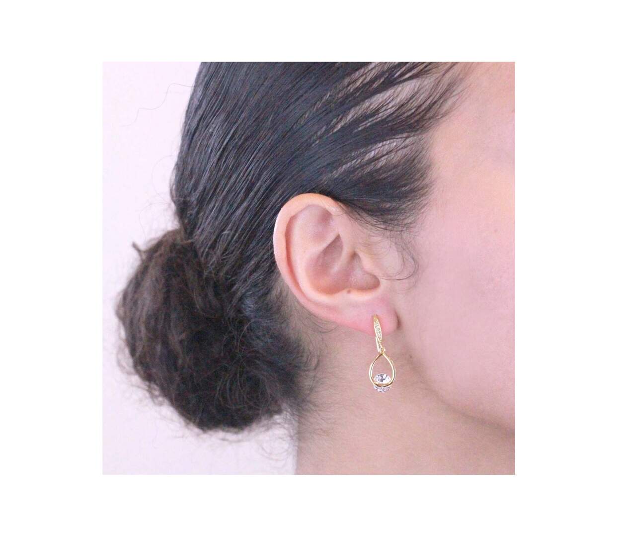 Boucles d'oreilles Tristin Hook - Cristal d'Autriche-2