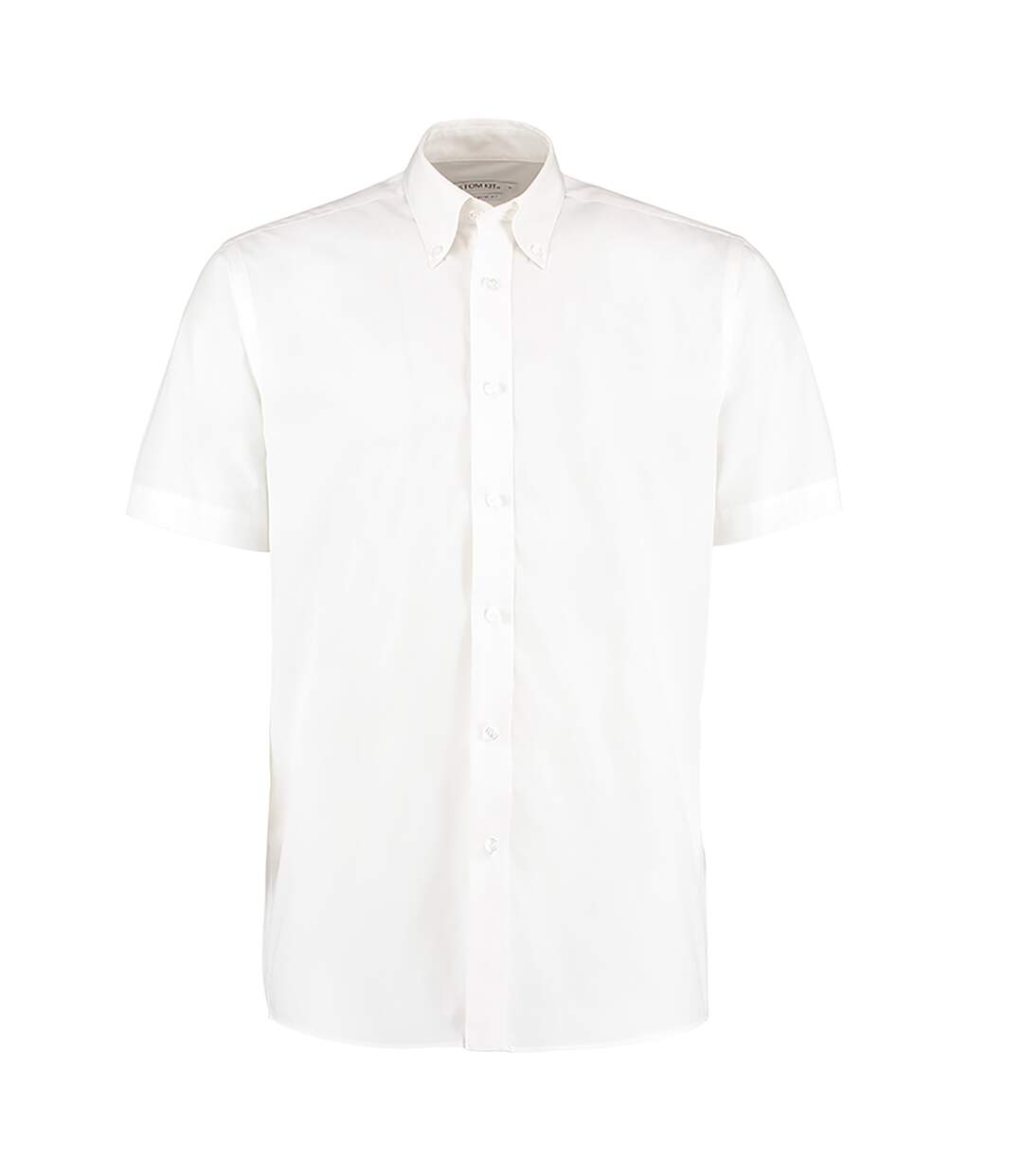 Chemise À Boutons Manches Courtes Workforce Homme Blanc Kustom Kit-1