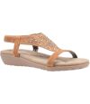 Fleet & Foster Womens/Ladies Nicosia Slingback Sandal (Tan) - UTFS7107