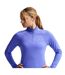 Haut Manches Longues Course À Pied Motif/style Swoosh Femme Bleu Saphir Nike-4