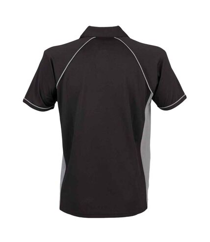 Polo performance hommes noir / gris Finden and Hales Finden and Hales