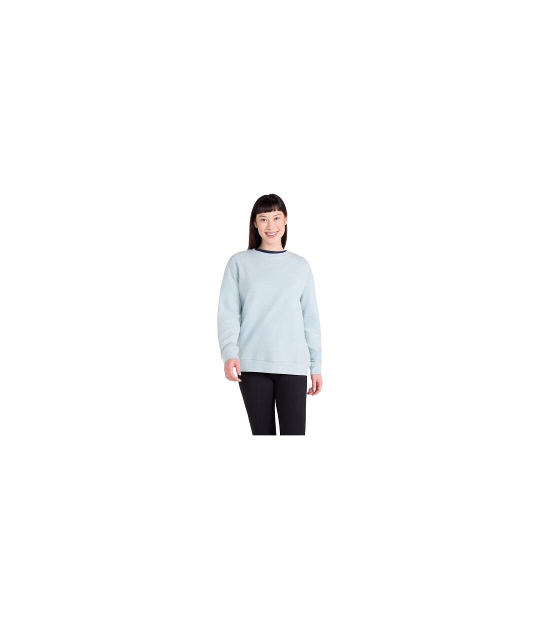 Womens/ladies Strath Melange Supersoft Sweatshirt Pale Green Mountain Warehouse-1