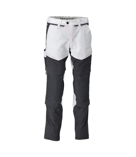 Pantalon De Travail Customised Homme Blanc Gris Pierre Mascot