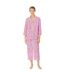 Ensemble De Pyjama Long Manches ¾ Motif/style Cachemire Femme Rose Ralph Lauren-2