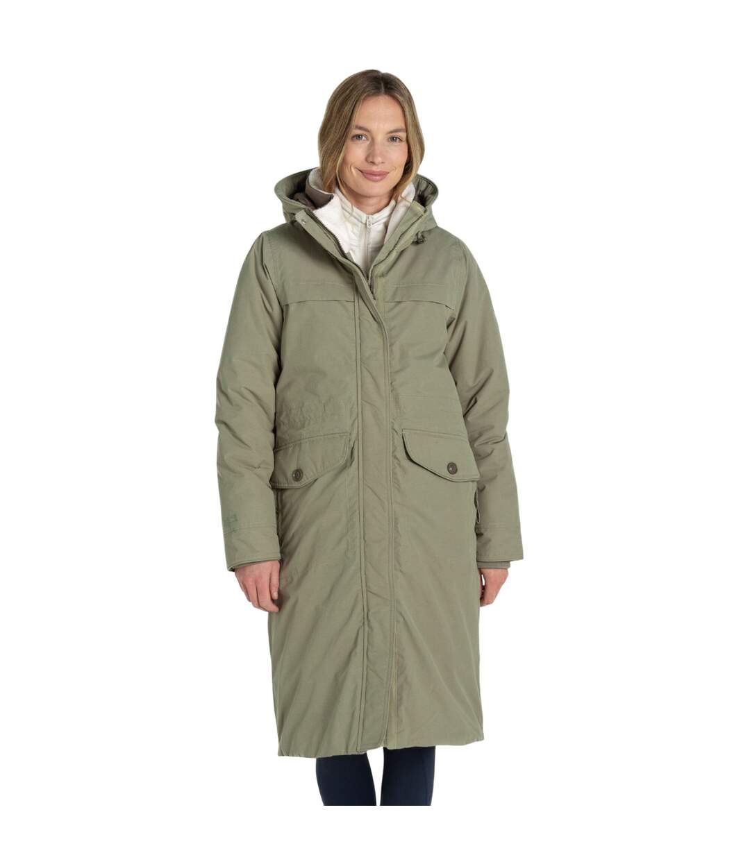 Veste imperméable tyndal femme kaki clair Craghoppers-3