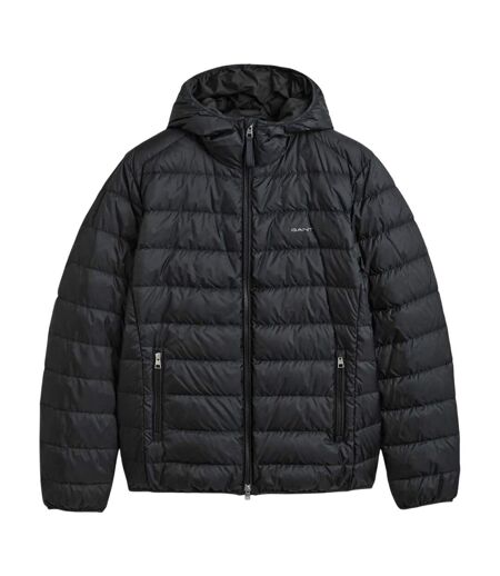 Mens Down Hooded Padded Jacket Black Gant