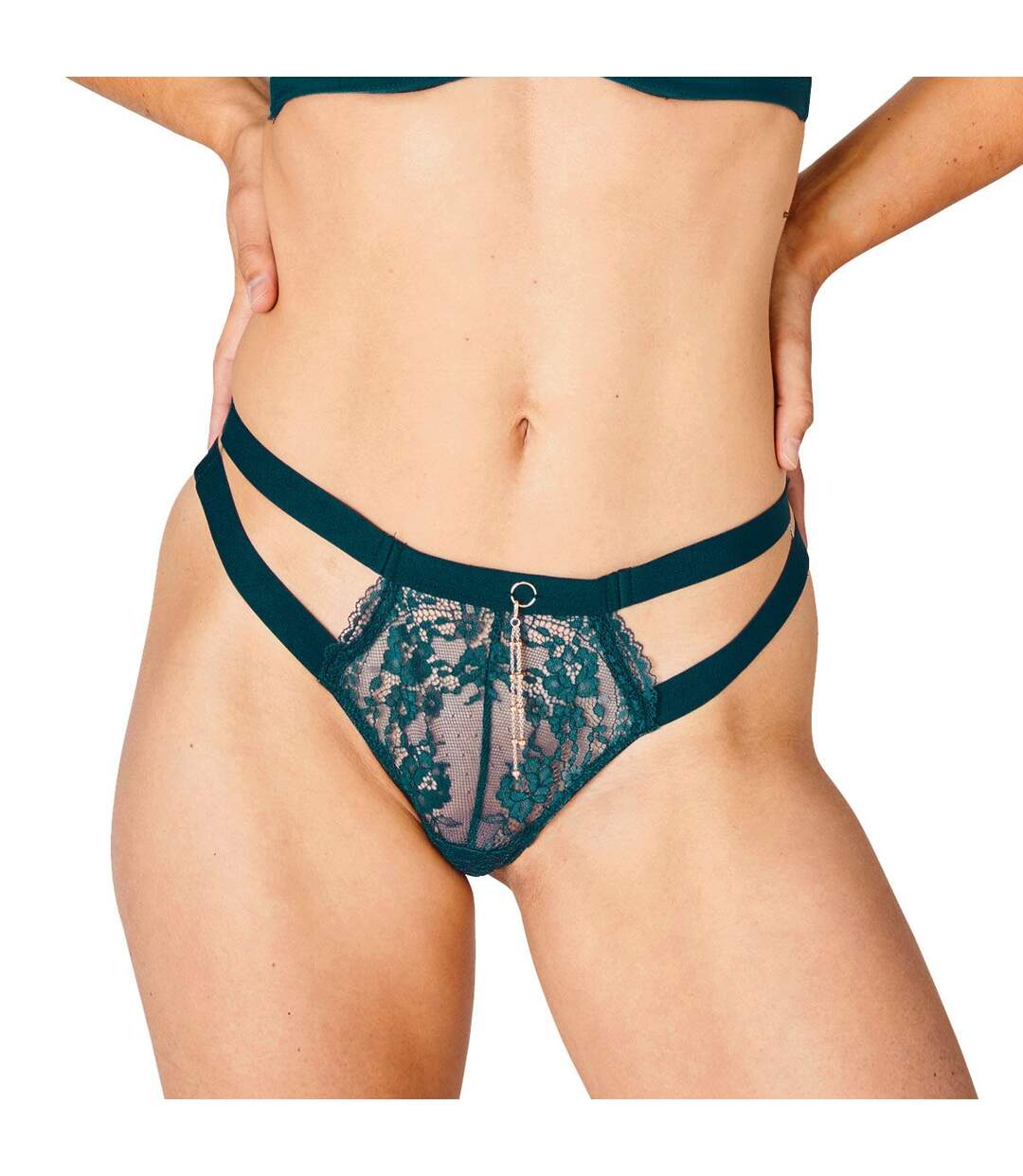 Tanga vert Tête à tête-2