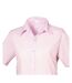 Womens/ladies poplin short-sleeved blouse pink Premier