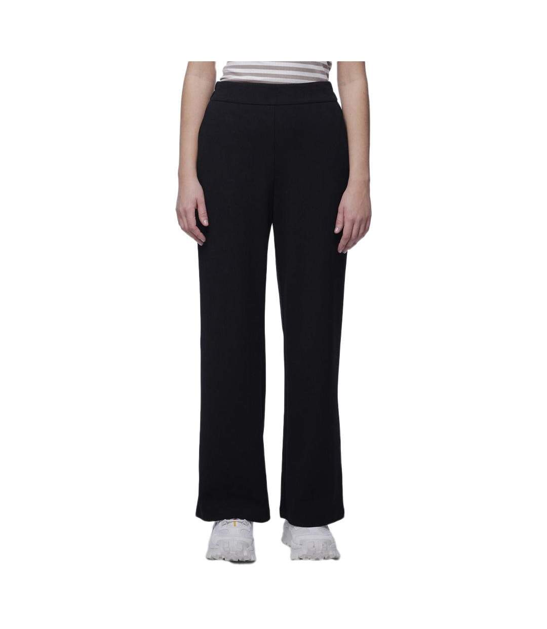 Pantalon fluide noir femme pieces nula-1