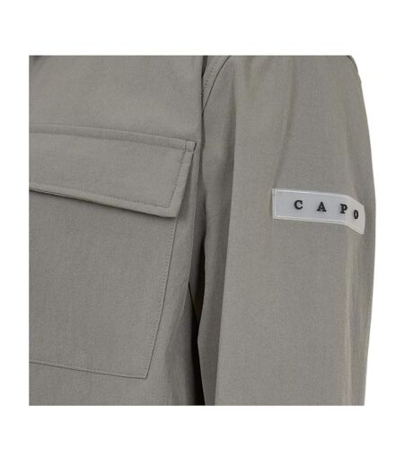 Mens Double Pocket Utility Jacket Light Grey Capo