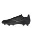 Unisex Adult League Firm Ground Football Boots Black Silver Adidas-3