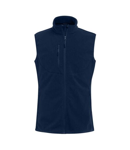 Mens Rochester Fleece Gilet Navy Brook Taverner
