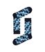 1 Pack Mens & Ladies Cotton Blue Waves Design Socks-2