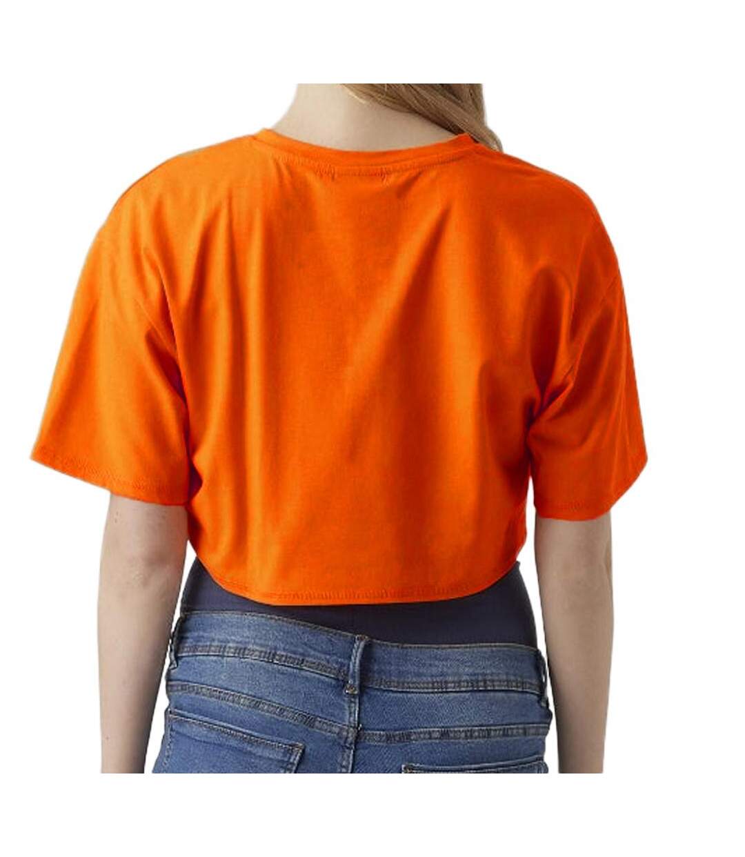 T-Shirt Orange Mamalicious Lkay Cropped - L