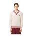 Sweat Adulte Crème Rouge Lacoste-1