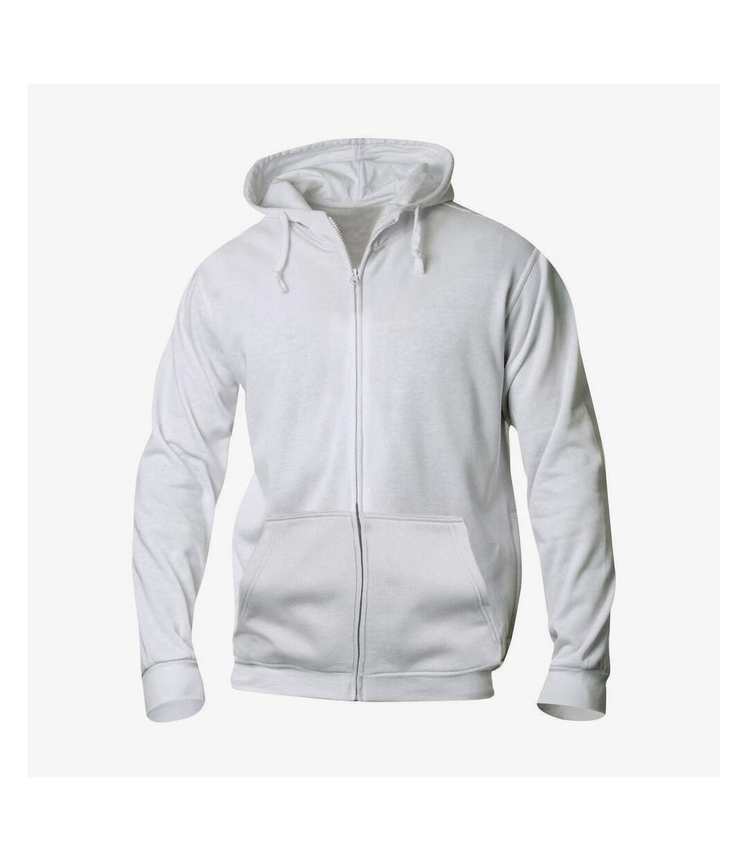 Veste à capuche basic homme blanc Clique Clique