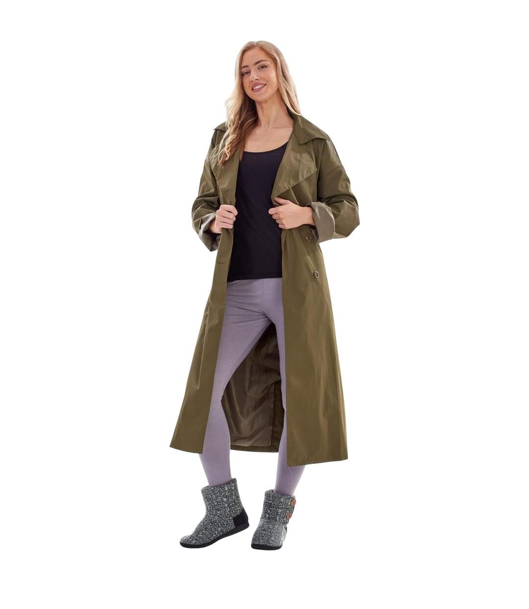 Chaussons Bottines Femme Gris Keanu-3