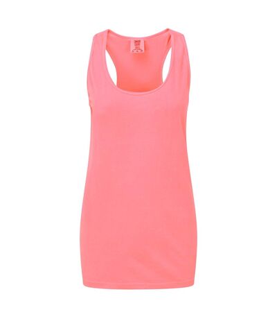 Comfort Colors Womens/Ladies Racer Back Tank Top (Neon Pink)