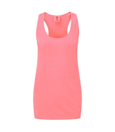 Comfort Colors Womens/Ladies Racer Back Tank Top (Neon Pink) - UTPC3179