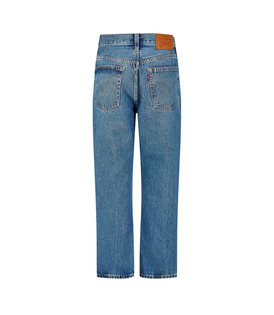 Womens/ladies 501 Straight Leg Ankle Grazer Jeans Must Be Mine Levis-2
