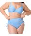 Culotte de bain taille haute bleu Marine-2