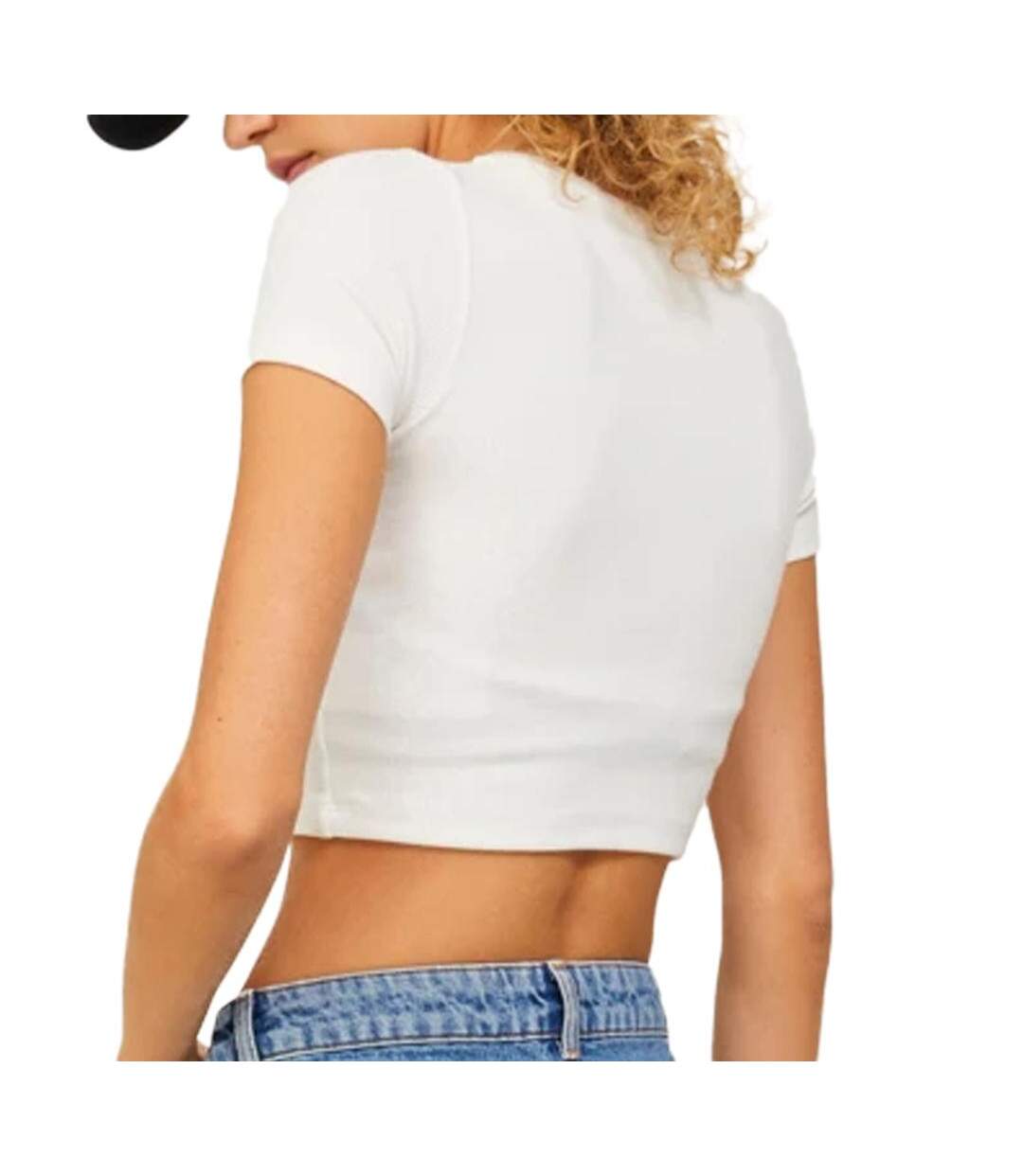 T-Shirt blanc femme jjxx florie-2
