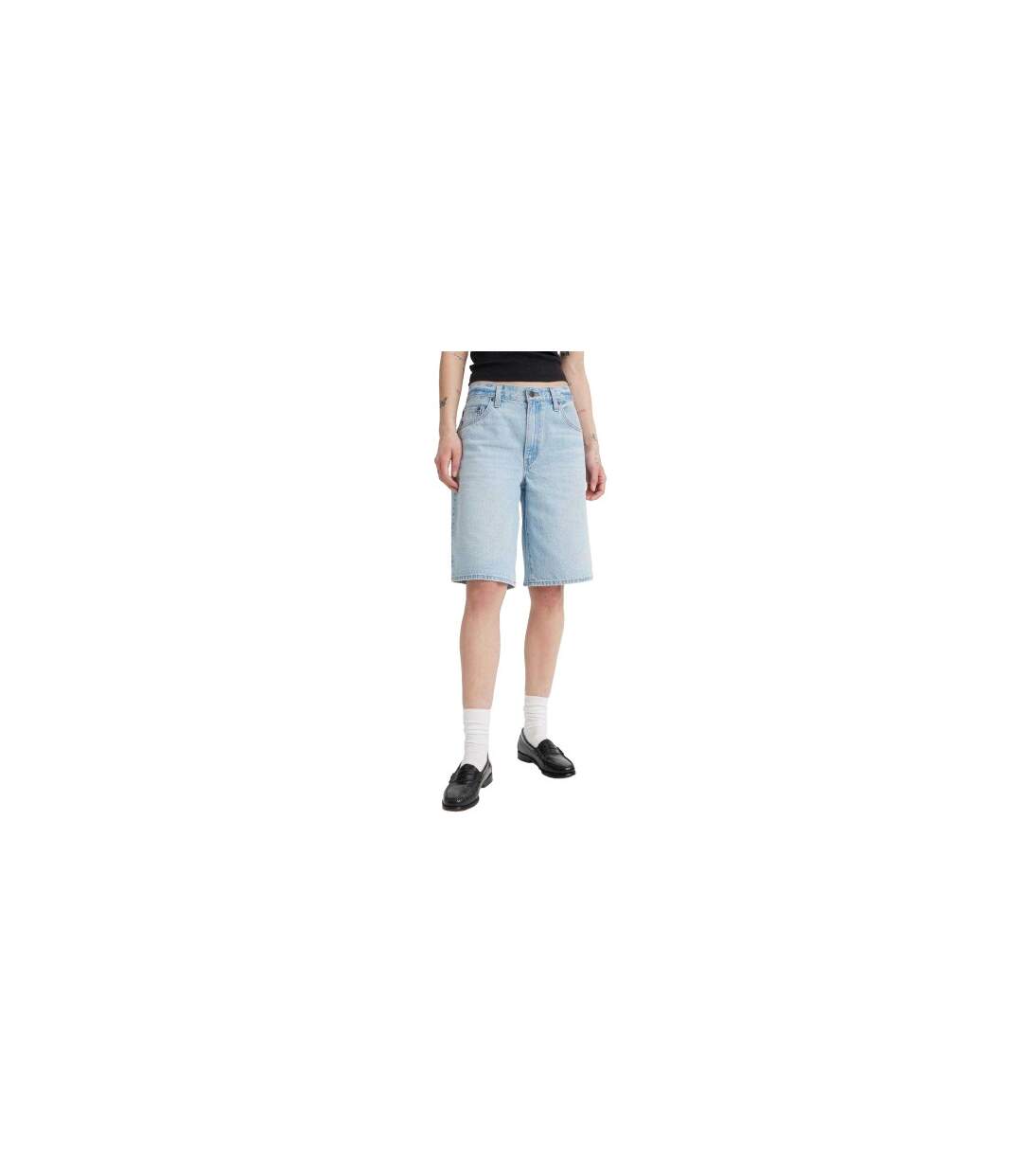 Short Femme Bleu Denim Levis-1