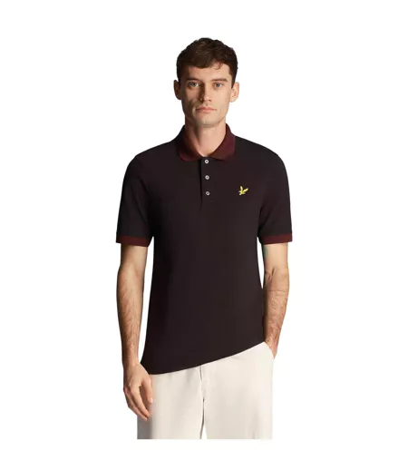 Polo Motif Tonal Homme Noir Lyle & Scott