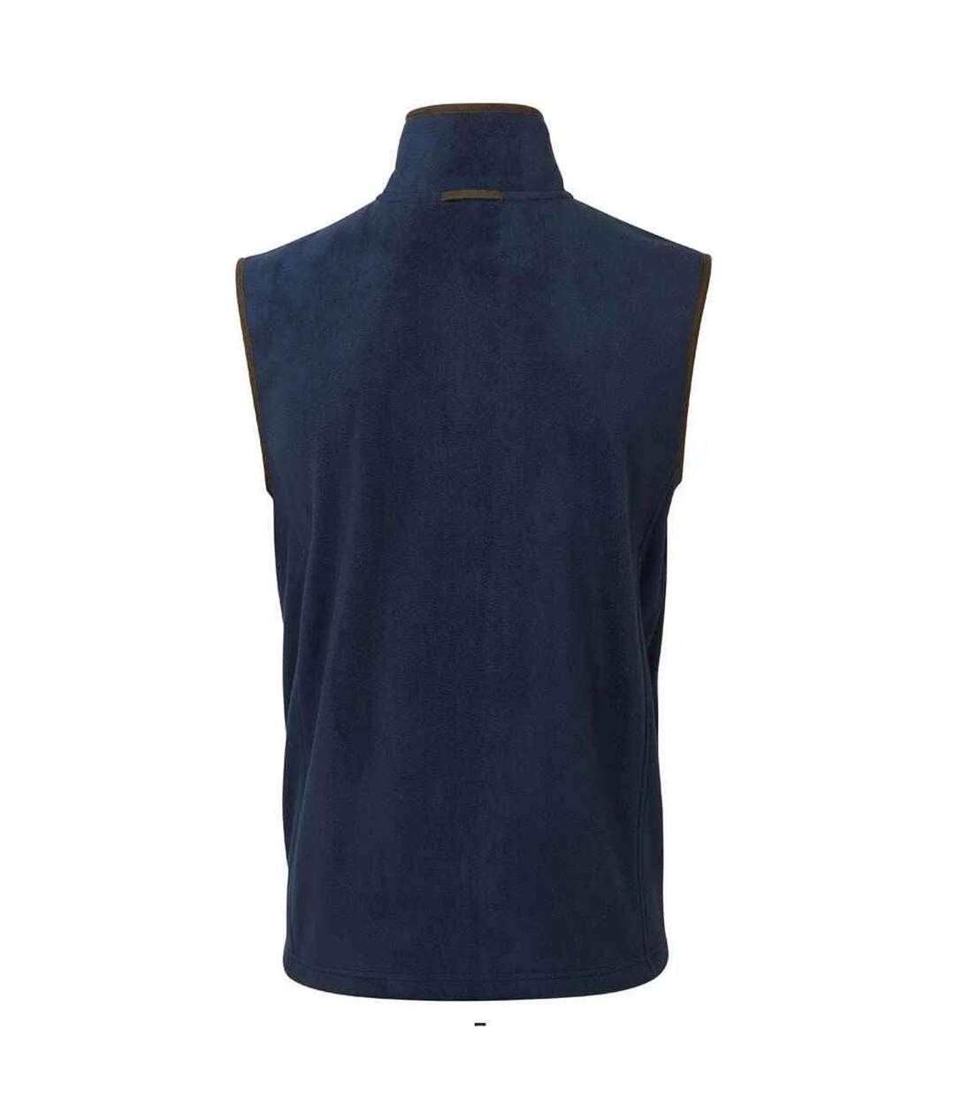Mens Artisan Fleece Gilet Navy Brown Premier-2