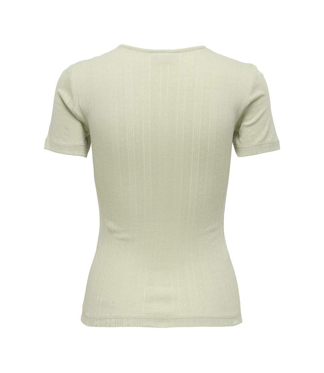 T-Shirt vert femme jdy salsa-2
