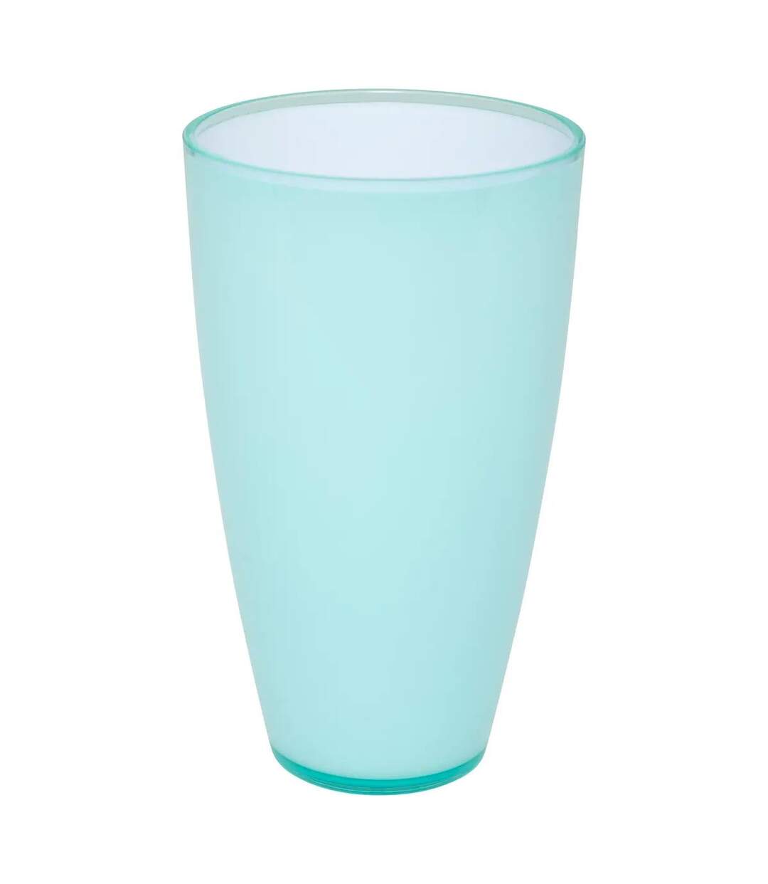 Lot de 6 Verres en Plastique Réutilisable Square 50cl Bleu Menthe-2