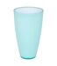 Lot de 6 Verres en Plastique Réutilisable Square 50cl Bleu Menthe-2