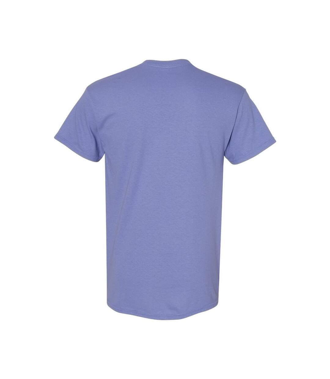 T-shirt Manches Courtes Homme Violet Clair Gildan-2