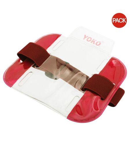 Pack of 4  Id armbands / accessories  one size red Yoko