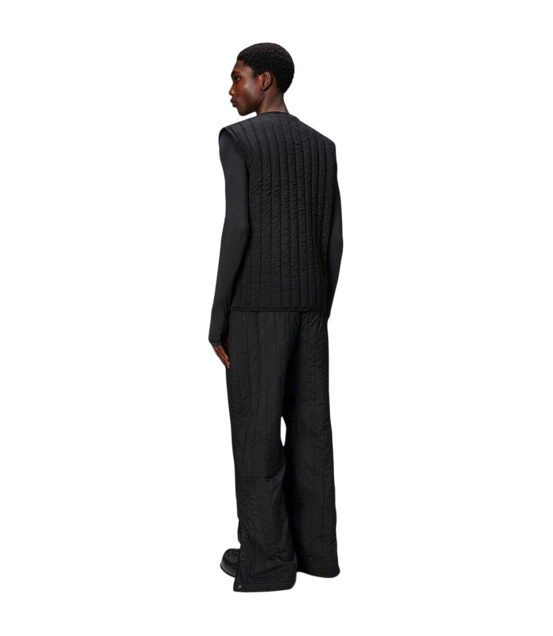 Doudoune Sans Manches Motif/style Matelassé Banja Liner Homme Noir Rains-3