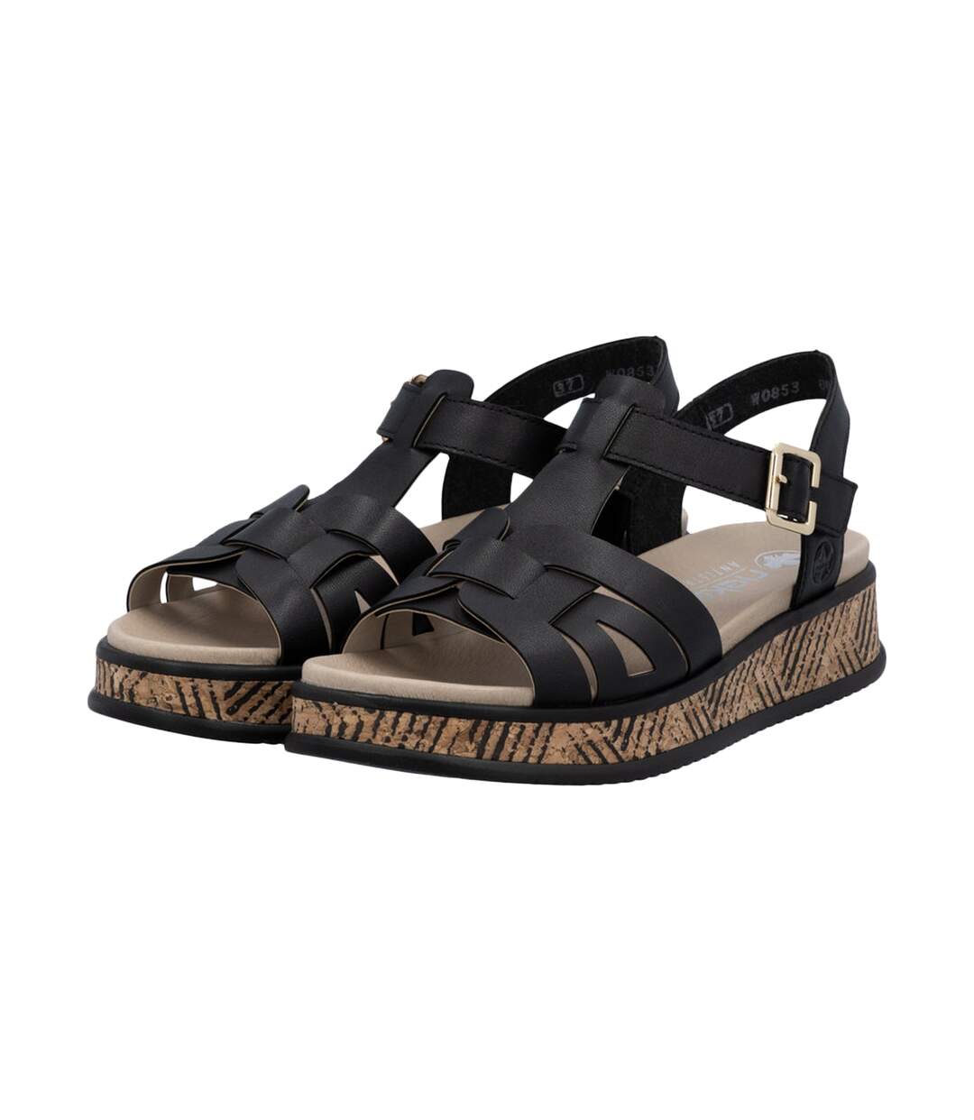 Sandales Cuir Rieker Clarino-3