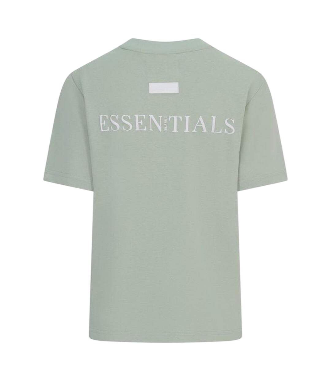Womens/ladies Essentials Logo Boyfriend T-shirt Sage Green Blank Essentials-3