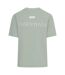 Womens/ladies Essentials Logo Boyfriend T-shirt Sage Green Blank Essentials-3