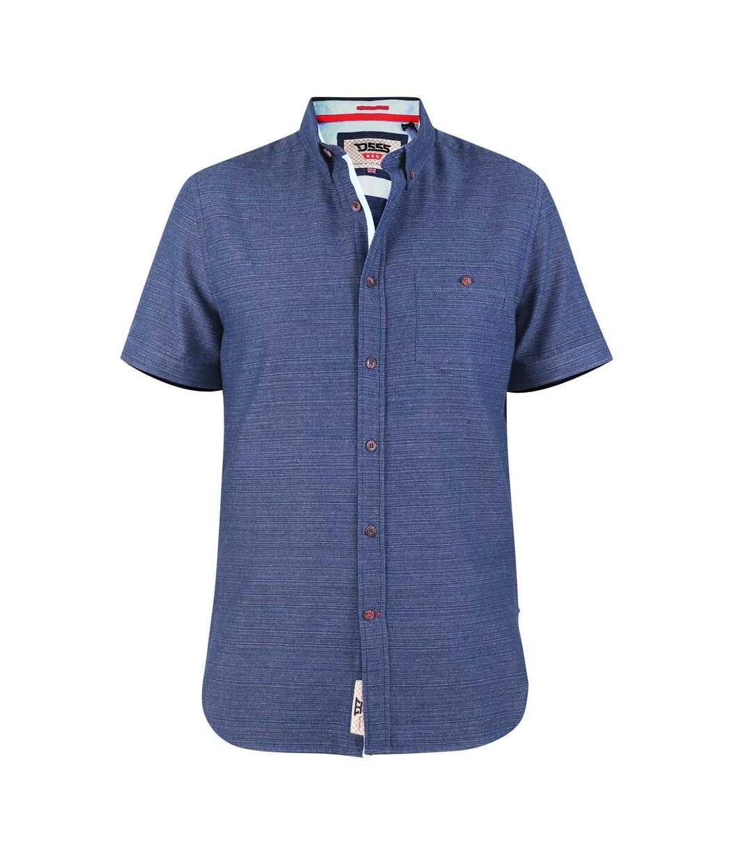 Mens D555 Stratford 2 Kingsize Short-sleeved Shirt Navy Duke-1