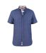 Mens D555 Stratford 2 Kingsize Short-sleeved Shirt Navy Duke-1