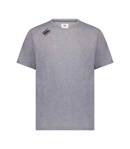 T-shirt Motif/style Logo Tempo Adulte Gris Chiné Canterbury