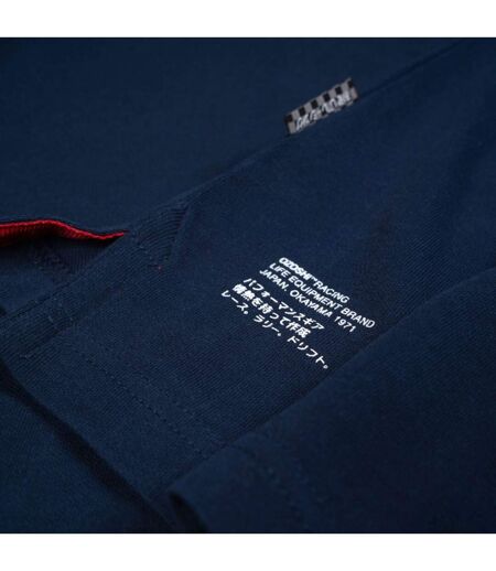 Polo Motif/style Petit Logo Homme Bleu Marine Ozoshi
