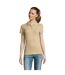 SOLS Womens/Ladies Passion Pique Short Sleeve Polo Shirt (Sand) - UTPC317