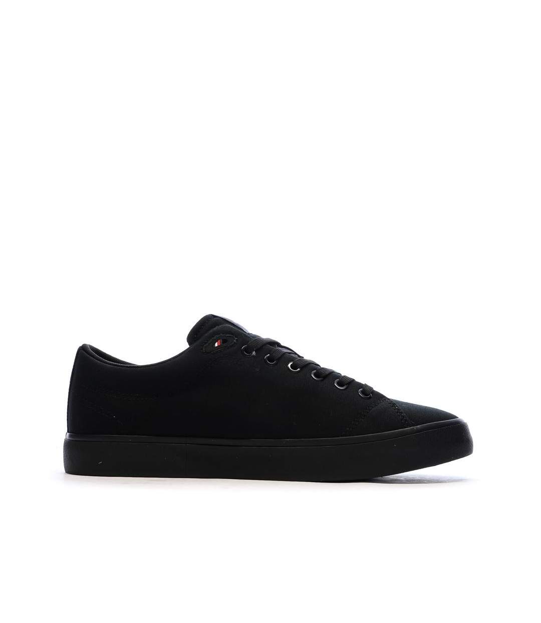 Baskets noires homme tommy hilfiger th hi vulc low core-2