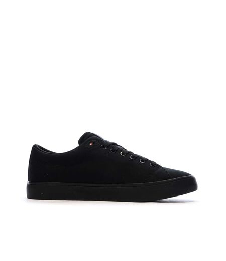 Baskets noires homme tommy hilfiger th hi vulc low core