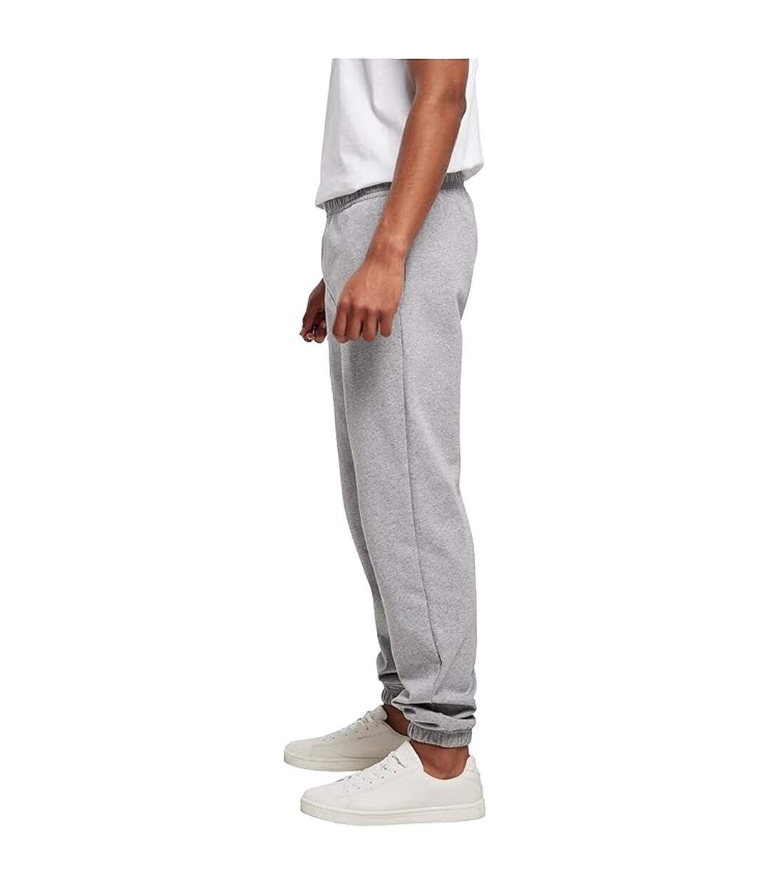 Pantalon De Jogging Basic Homme Gris Chiné Build Your Brand-3