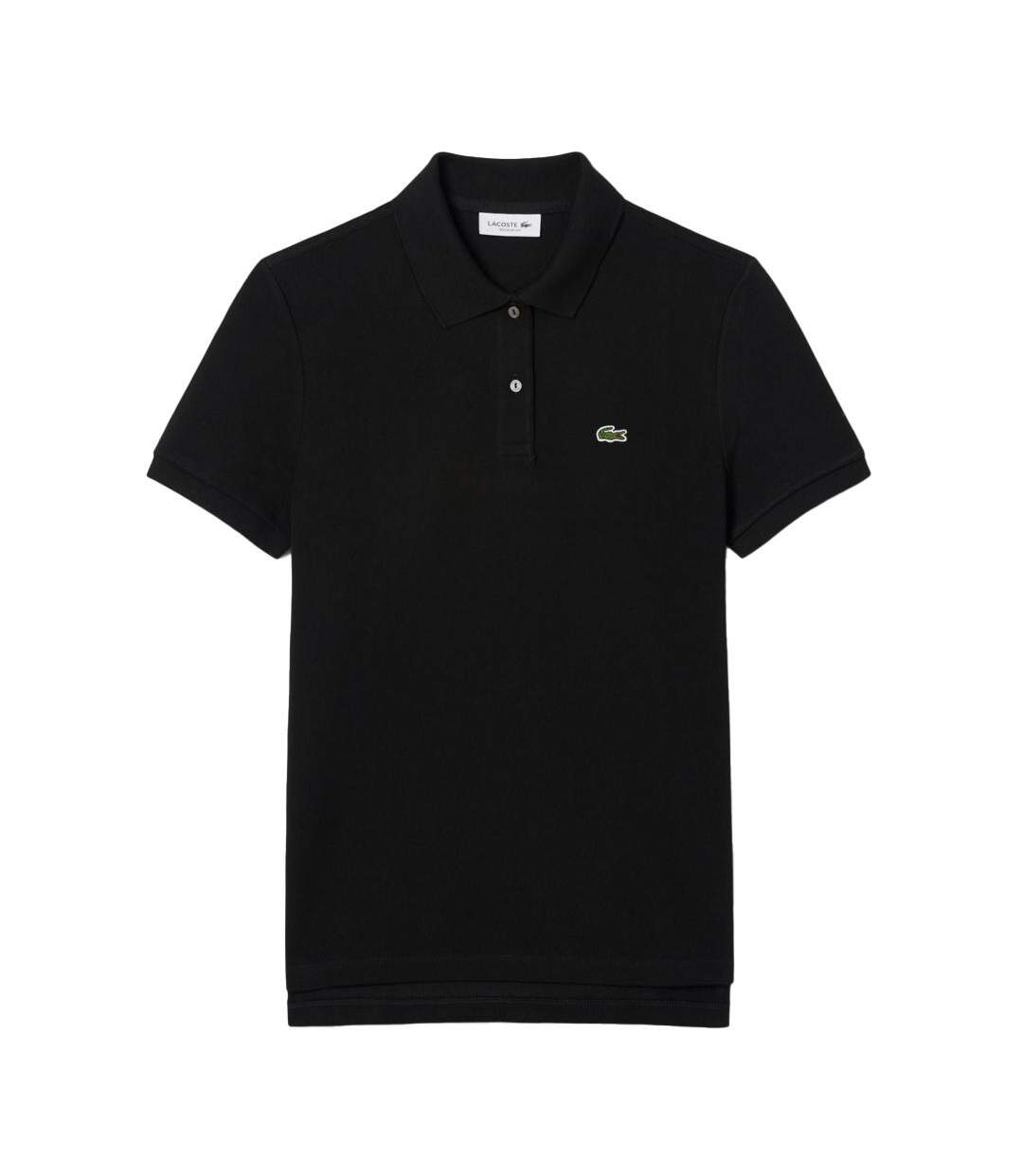 Polo noir femme lacoste polo regular fit-1